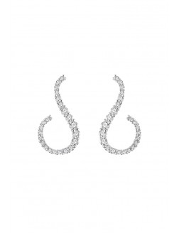 耳環• 時尚系列 moon light earrings月半彎鋯石耳環