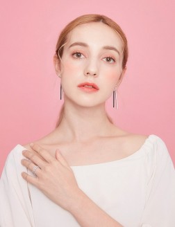耳環• 时尚系列 Mellisa Earrings 流線型長短組合耳環