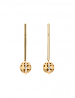 耳環• 質感金屬系列 Disco Ball Earrings鏤空鑽石球形耳環