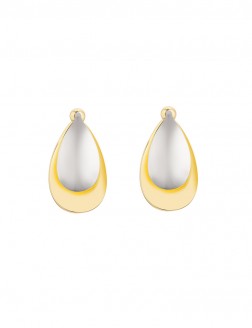 耳環• 質感金屬系列 Raindrops are Falling Earrings雙色花瓣形金屬耳環