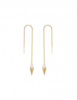 耳環• 冰淇淋系列 Sweet Through Earrings珍珠冰淇淋耳線