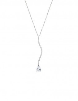 項鏈• 靈動鋯石系列 Water Wave Diamond Necklace全鉆波紋水滴項鏈
