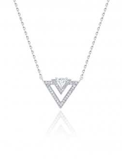 項鏈• 鋯石三角形系列 Triangle Necklace鋯石三角形項鏈 