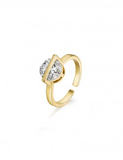 戒指• 閃耀鋯石系列 Round Diamond Ring 圓鉆金屬戒指