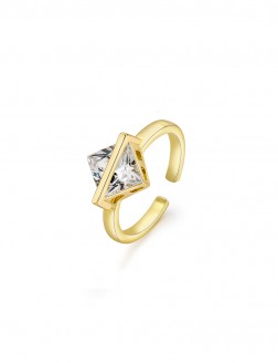 戒指• 閃耀鋯石系列 Square Diamond Ring 方鉆金屬戒指
