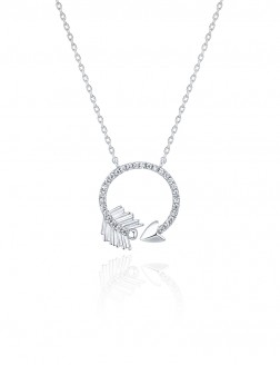 項鏈• 情人節系列 Love's All Around Necklace圓形丘比特項鏈