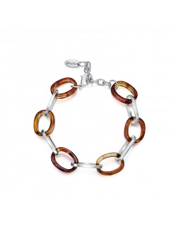 手鏈•Glam Ever X 陳燃聯名款樹脂系列 Amber metal bracelet 琥珀色金色手鏈