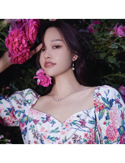 耳環•鳥語花香系列 Flower and bird pendant earrings 花鳥吊墜耳環