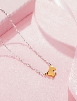 項鏈• 臻愛之心系列 Secret Love Necklace鋯石愛心項鏈