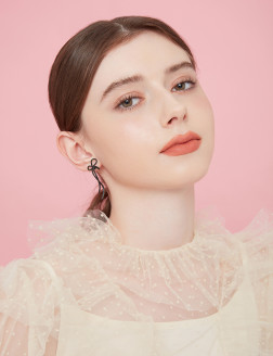耳環• 蝴蝶結系列 Silky Bow Ribbon Earrings 絲帶蝴蝶結耳環 