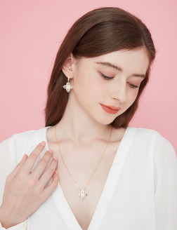 項鏈•貝母四葉草系列 Clover metal necklace  四葉草金屬項鏈