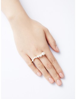 戒指• 时尚系列  Waving Pearls Ring  波浪珍珠戒指