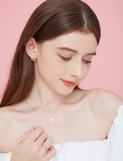耳环• 國王皇后系列 Sword & Rose Ear Studs 劍與玫瑰耳釘  
