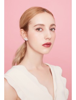 耳環• 時尚系列 Sisly Earrings扇形鋯石耳環