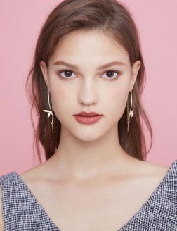 耳環• 蝴蝶系列 Butterfly in the air Earrings不對稱蝴蝶耳線