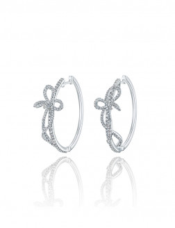 耳環• 蝴蝶結系列 Big Bow Knot Earrings 蝴蝶結大圈耳環