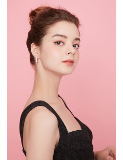 耳環• 時尚系列 watch me shine earrings不對稱聯排鋯石耳環