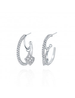 耳環•魚尾系列 Fish Tail Hoop Earring 大圈魚尾吊墜耳環