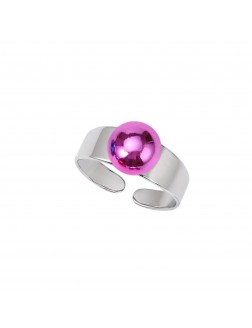 戒指• 时尚系列 The More The Merrier convertible ring 可拆卸彩珠開口戒指 戒圈+粉色彩珠