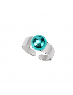 戒指• 时尚系列 The More The Merrier convertible ring 可拆卸彩珠開口戒指 戒圈+綠色彩珠