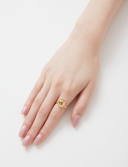 戒指• 質感金屬系列 Disco Ball Ring鏤空磚石球形戒指