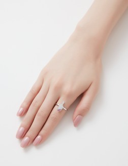 戒指• 冰淇淋系列 Pink on Top Ring滿鉆棒冰開口戒指