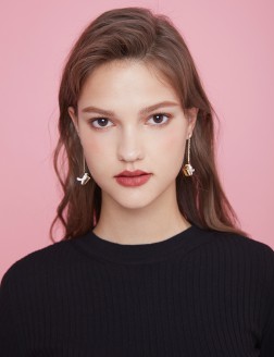 耳環• 聖誕系列 Christmas Gift Box Earrings方形禮盒耳環